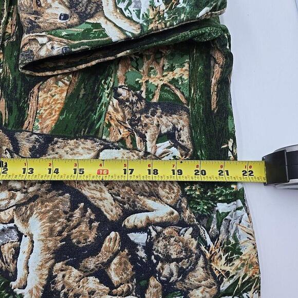 Vtg Whales Friends Button Up Embellished 100 Cotton Jacket Wolves Collared - Picture 9 of 12